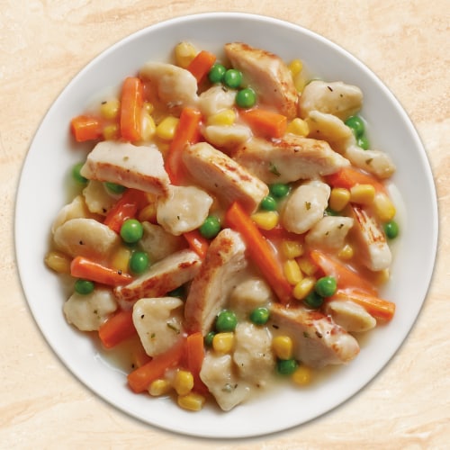Healthy Choice Cafe Steamers Crustless Chicken Pot Pie Frozen Meal Perspective: top
