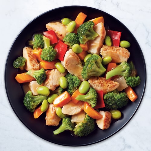 Healthy Choice Cafe Steamers Simply Chicken & Vegetable Stir Fry Frozen Meal Perspective: top
