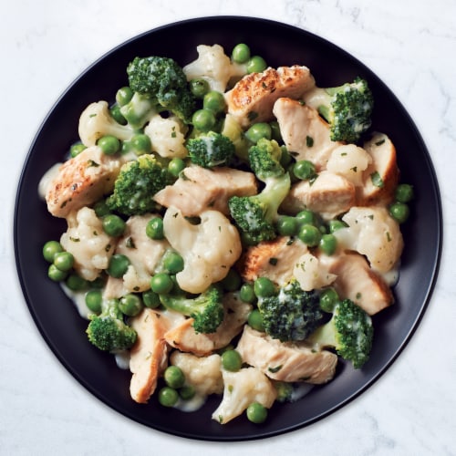 Healthy Choice Simply Steamers Grilled Chicken Pesto & Vegetables Frozen Meal Perspective: top