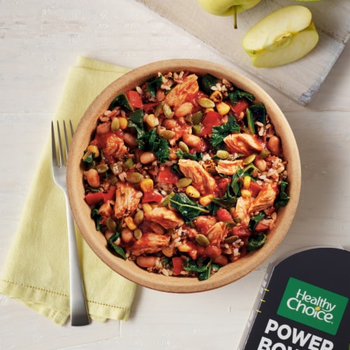 Healthy Choice Power Bowls Adobo Chicken Frozen Meal Perspective: top