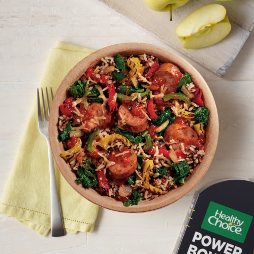 Healthy Choice Power Bowls Italian Chicken Sausage & Peppers Meal - 9.25 Ounce Frozen Meal Perspective: top