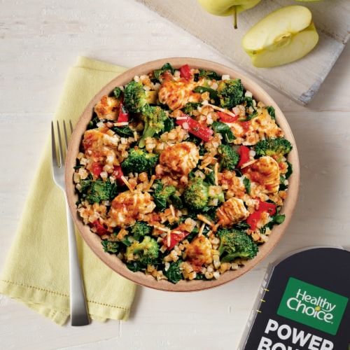 Healthy Choice Power Bowls Chicken Marinara Frozen Meal Perspective: top