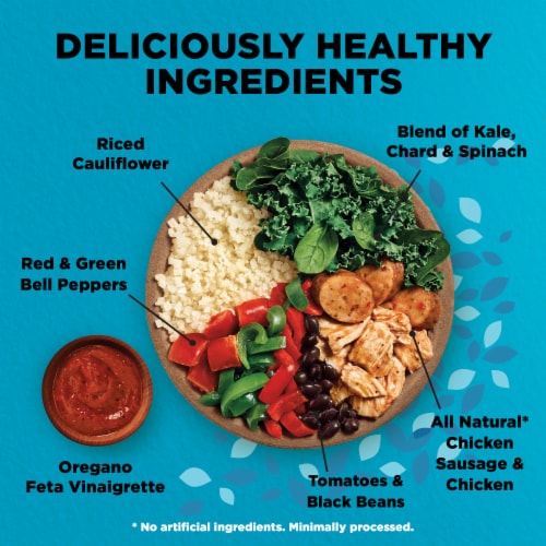 Healthy Choice Power Bowls Cajun-Style Chicken & Sausage Frozen Meal Perspective: top