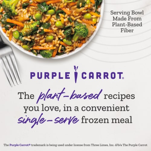 Purple Carrot Plant-Based Loaded Vegetable Fried Rice Frozen Meal Perspective: top