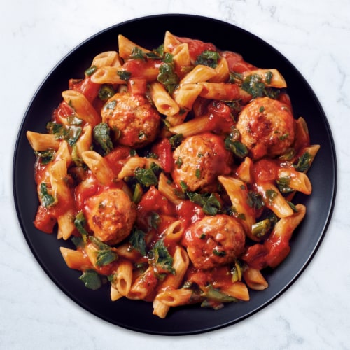 Healthy Choice Simply Steamers Meatball Marinara Frozen Meal Perspective: top