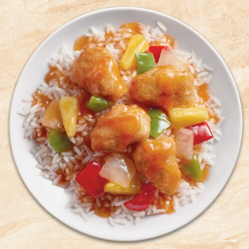 Healthy Choice Café Steamers Sweet & Sour Chicken Frozen Meal Perspective: top
