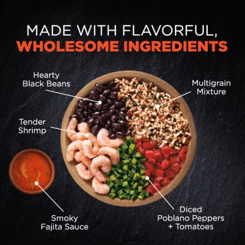 Healthy Choice® Power Bowls Shrimp Fajita Frozen Meal Perspective: top