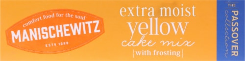 Manischewitz® Extra Moist Yellow Cake Mix with Frosting Perspective: top