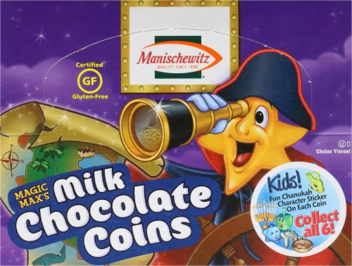 Manischewitz® Milk Chocolate Coins Perspective: top