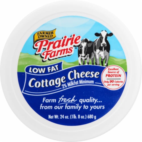 Prairie Farms® Low Fat 2% Milkfat Cottage Cheese Perspective: top