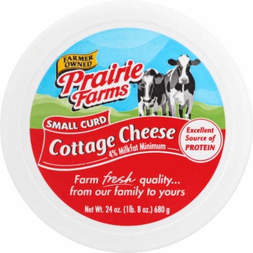 Prairie Farms Small Curd Cottage Cheese Perspective: top