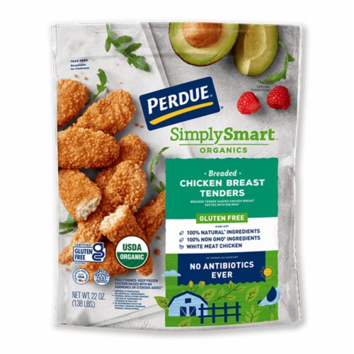 Perdue® Simply Smart® Organics Gluten-Free Chicken Tenders Perspective: top