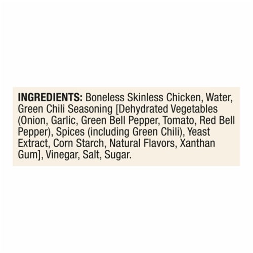 PERDUE® Flavor-Infused Green Chili Diced Chicken Chunks Perspective: top