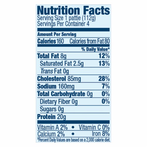Perdue® Fresh 93% Lean Ground Turkey Patties Perspective: top