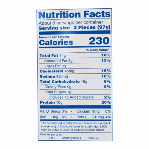 PERDUE® Breaded Chicken Breast Tenders Perspective: top