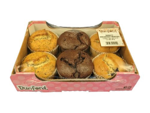 Dunford Variety Breakfast Muffins Perspective: top