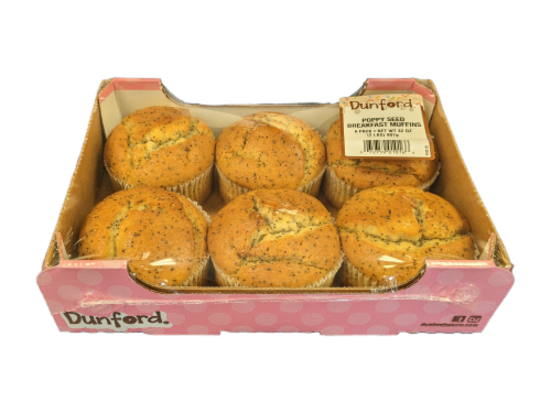 Dunford Poppy Seed Breakfast Muffins Perspective: top