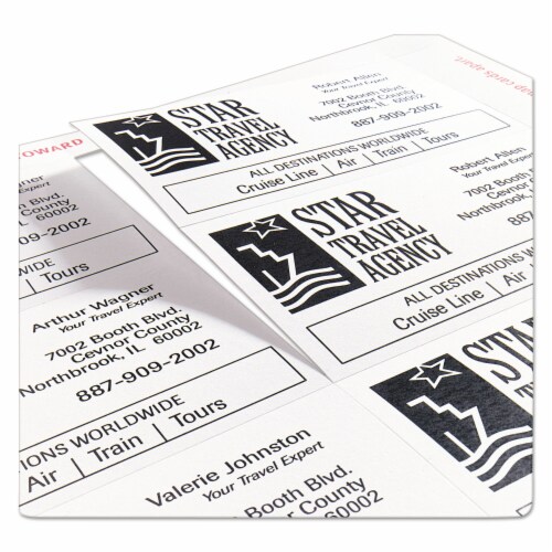 Avery® CARD,CE BUSINESS 200,WHT 05871 Perspective: top