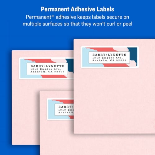 Avery™ Easy Peel White Address Labels - White Perspective: top