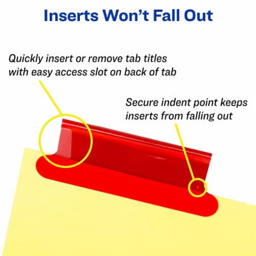 Avery Big Tab Insertable Dividers Perspective: top