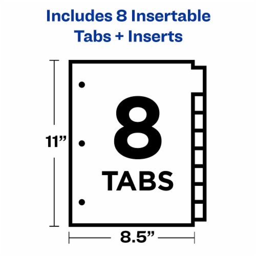 Avery® Insertable Big Tab™ Dividers Perspective: top