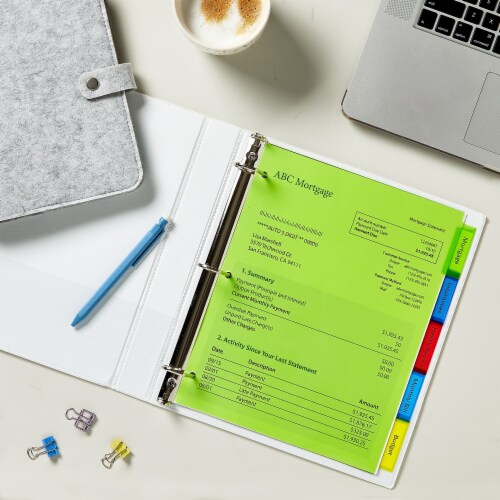 Avery® Big Tab Plastic Pocket Intsert Divider Perspective: top