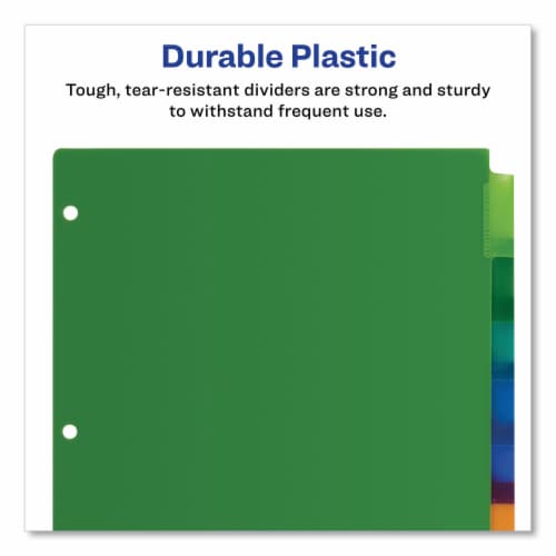 Avery® Plastic Big Tab Pocket Insert Divider Perspective: top
