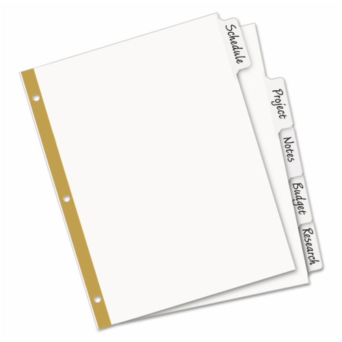 Avery® Big Tab™ Write-On Dividers Perspective: top