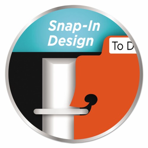 Avery Tabbed Snap-In Bookmark Plastic Dividers - Assorted Perspective: top