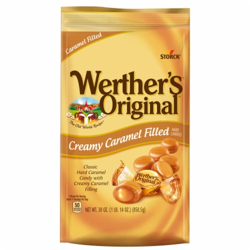 Werther's® Original® Creamy Caramel Filled Hard Candies Perspective: top