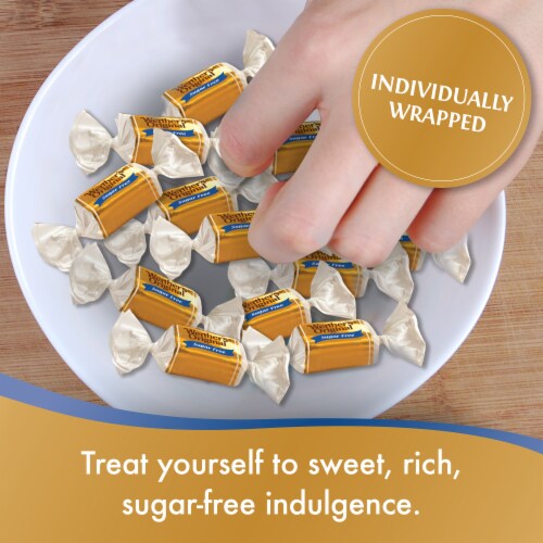 Werther's Original Chewy Sugar Free Caramel Candy Perspective: top