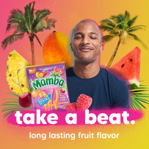 Mamba® Magic Sticks Fruit Chewy Candy Sticks Perspective: top
