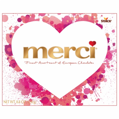 Merci Finest Assortment European Chocolates Perspective: top