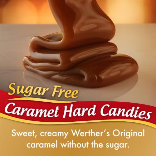 Werthers Original Hard Sugar Free Caramel Candy Perspective: top