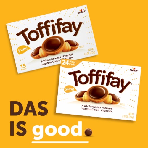 Toffifay Hazelnut Chocolate Caramel Candy Box Perspective: top