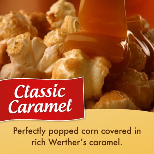Werther's Original Caramel Popcorn Resealable Pouch Perspective: top