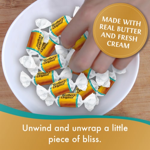 Werther’s Original Salted Caramel Creme Soft Caramels Perspective: top
