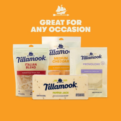 Tillamook Pepper Jack Cheese Block Perspective: top