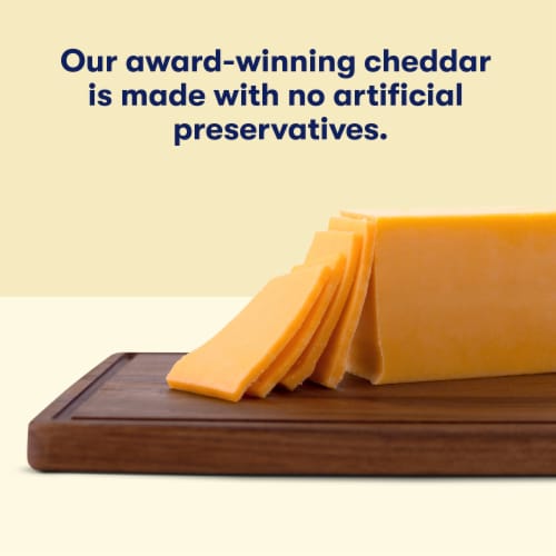 Tillamook Extra Sharp Cheddar Cheese Block Perspective: top