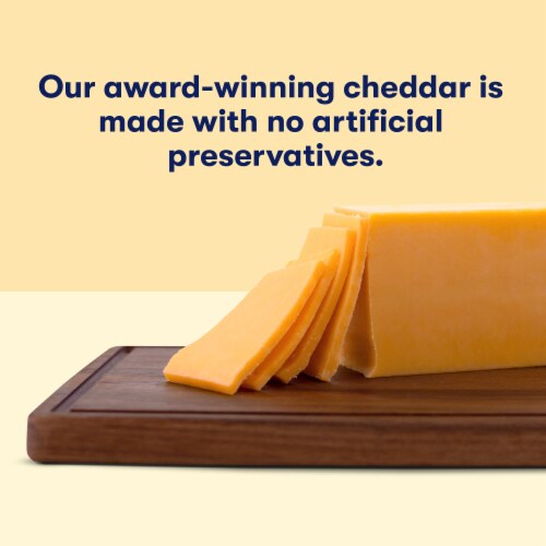 Tillamook Sharp Cheddar Cheese Block Perspective: top