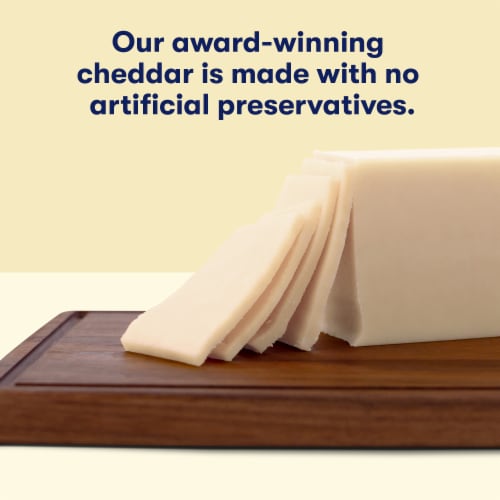 Tillamook Sharp White Cheddar Cheese Block Perspective: top