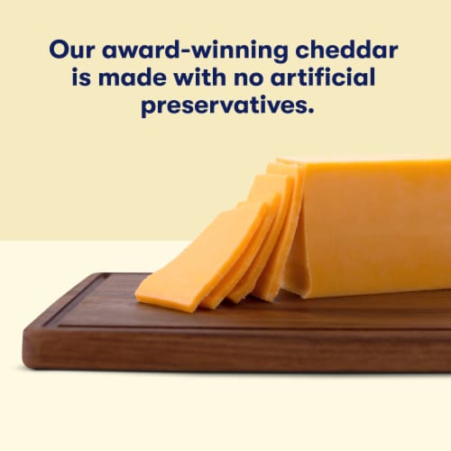 Tillamook Extra Sharp Cheddar Cheese Block Perspective: top