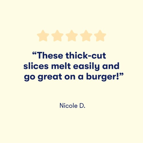 Tillamook Farmstyle Medium Cheddar Cheese Slices Perspective: top