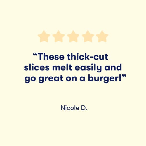 Tillamook® Extra Sharp White Cheddar Sliced Cheese Farmstyle Perspective: top