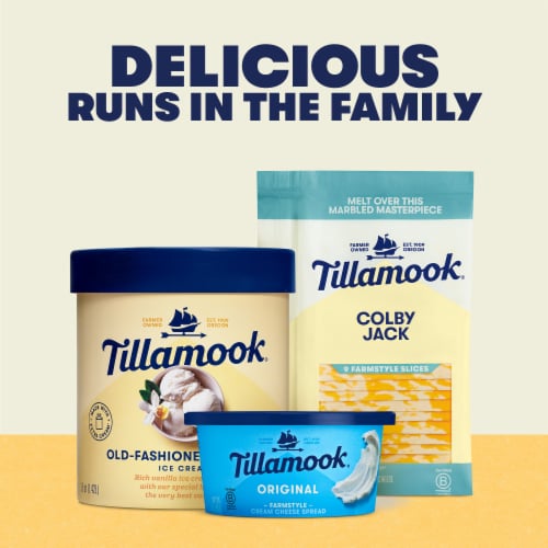 Tillamook Farmstyle Colby Jack Cheese Slices Perspective: top