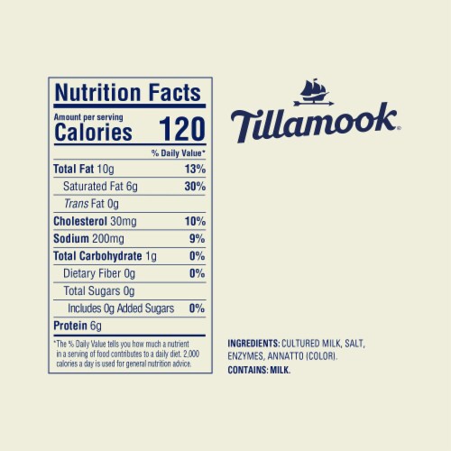 Tillamook Farmers' Collection Extra Sharp Aged Cheddar Cheese Perspective: top