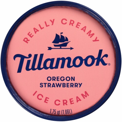 Tilamook Oregon Strawberry Ice Cream Perspective: top