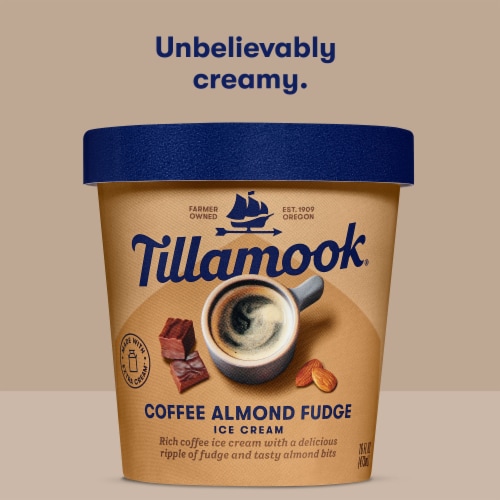 Tillamook Coffee Almond Fudge Perspective: top