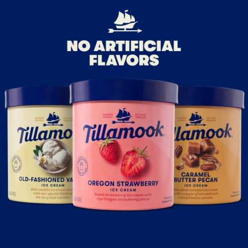 Tillamook Caramel Butter Pecan Ice Cream Perspective: top
