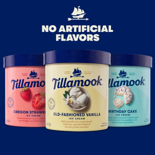 Tillamook Birthday Cake Ice Cream Tub Perspective: top